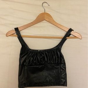 Isabelle’s cabinet small leather top